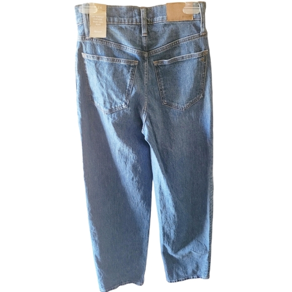 Madewell The Perfect Vintage Wide Leg Jean Magic Pocket Size 24 New with… - Picture 7 of 11